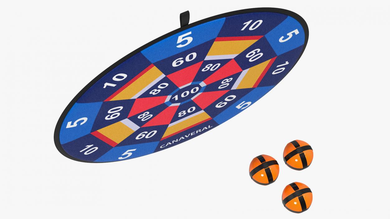 3D model Canaveral Velcro Dartboard Game Set