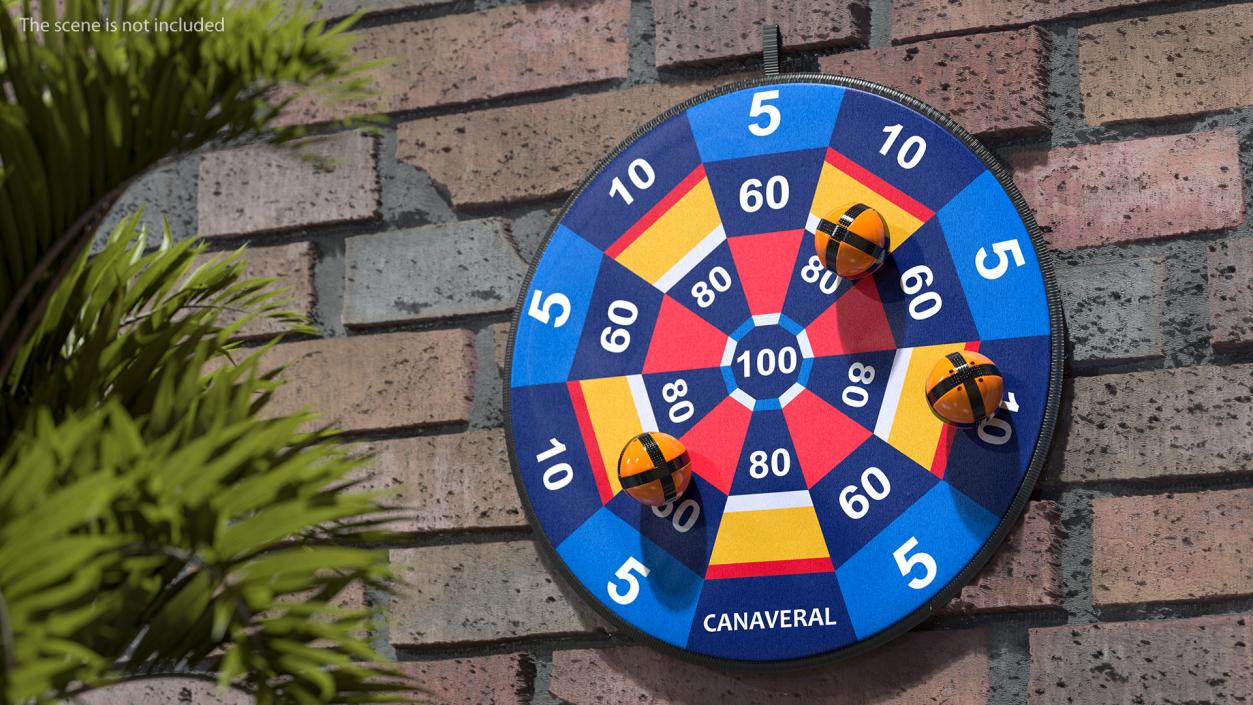 3D model Canaveral Velcro Dartboard Game Set