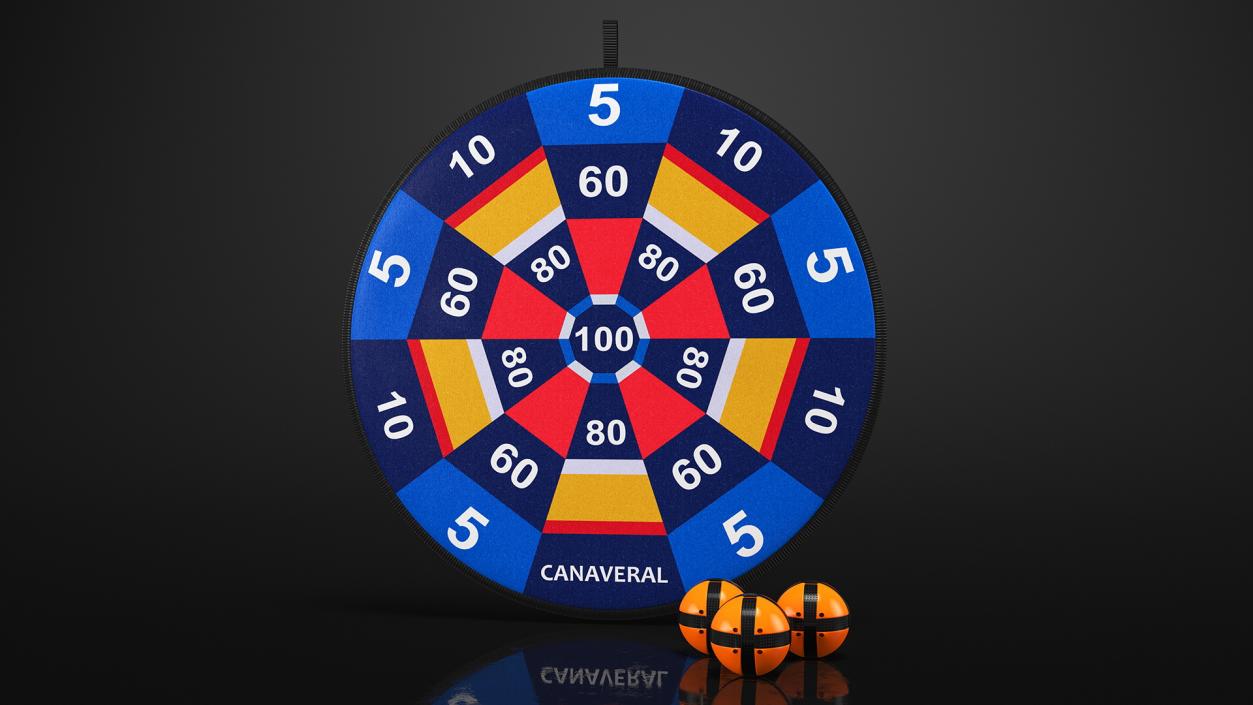 3D model Canaveral Velcro Dartboard Game Set