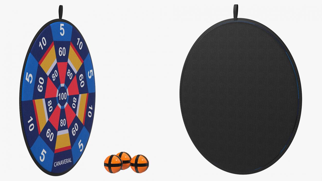 3D model Canaveral Velcro Dartboard Game Set