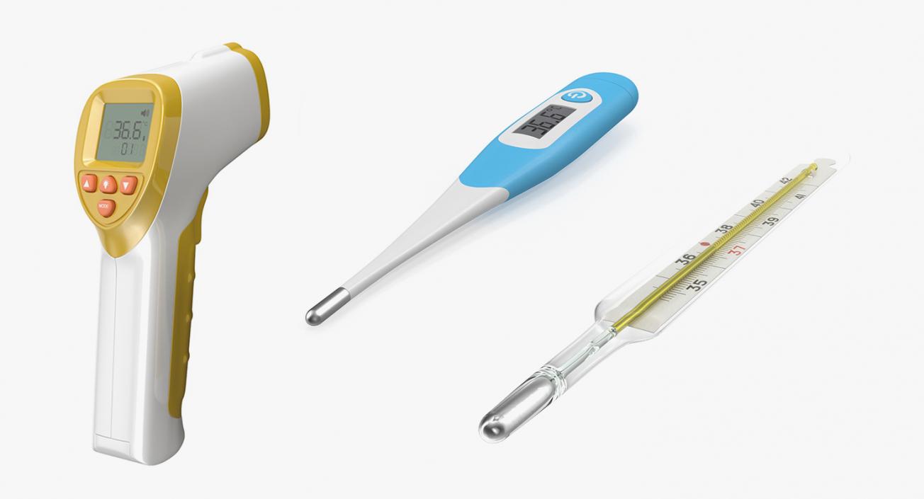 3D Medical Thermometers Collection 2 model