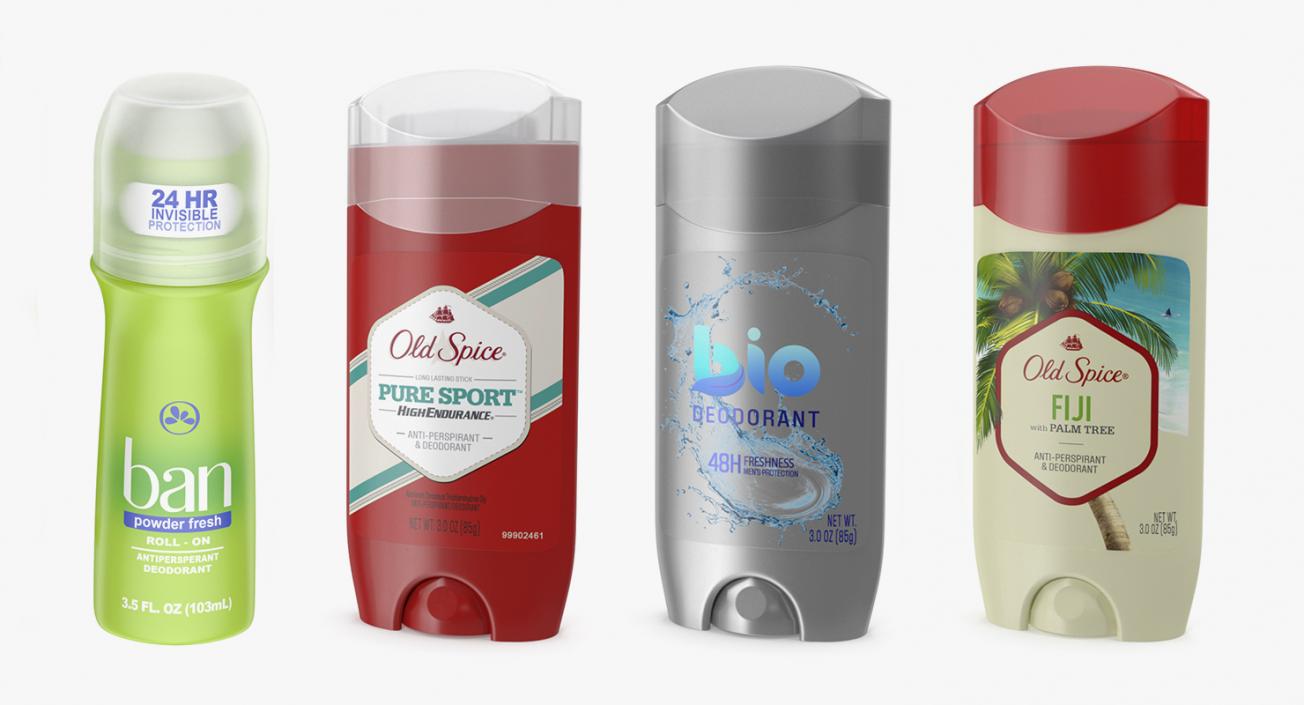 Solid Deodorants Collection 2 3D model