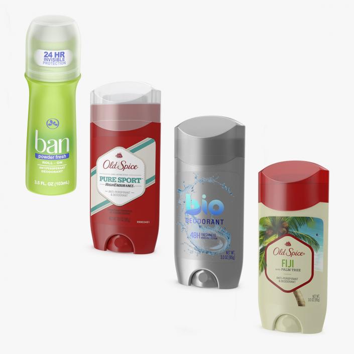 Solid Deodorants Collection 2 3D model