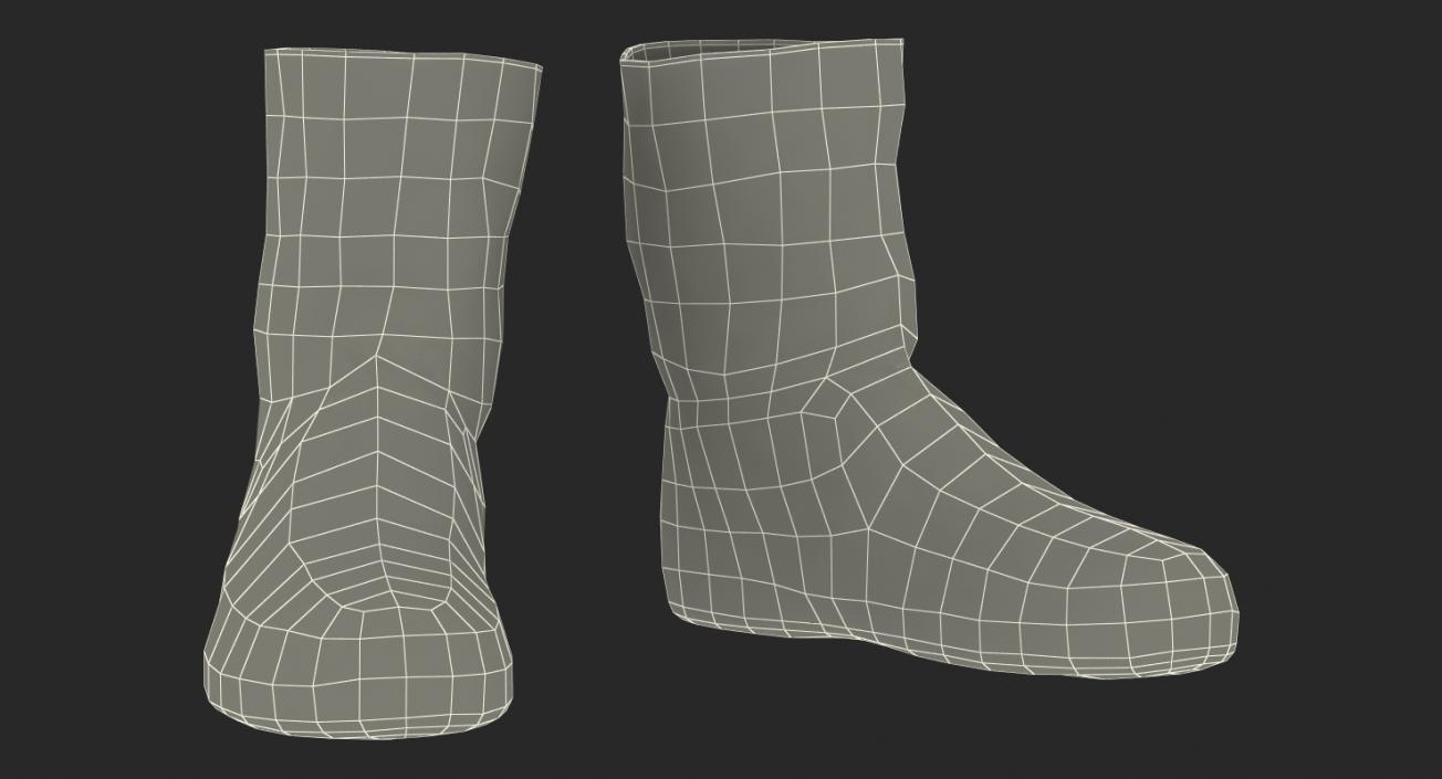 Rubber Safety Boots 3D model