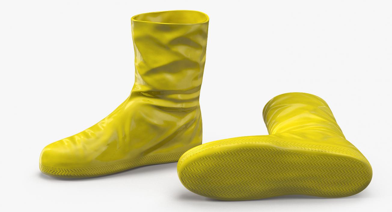 Rubber Safety Boots 3D model