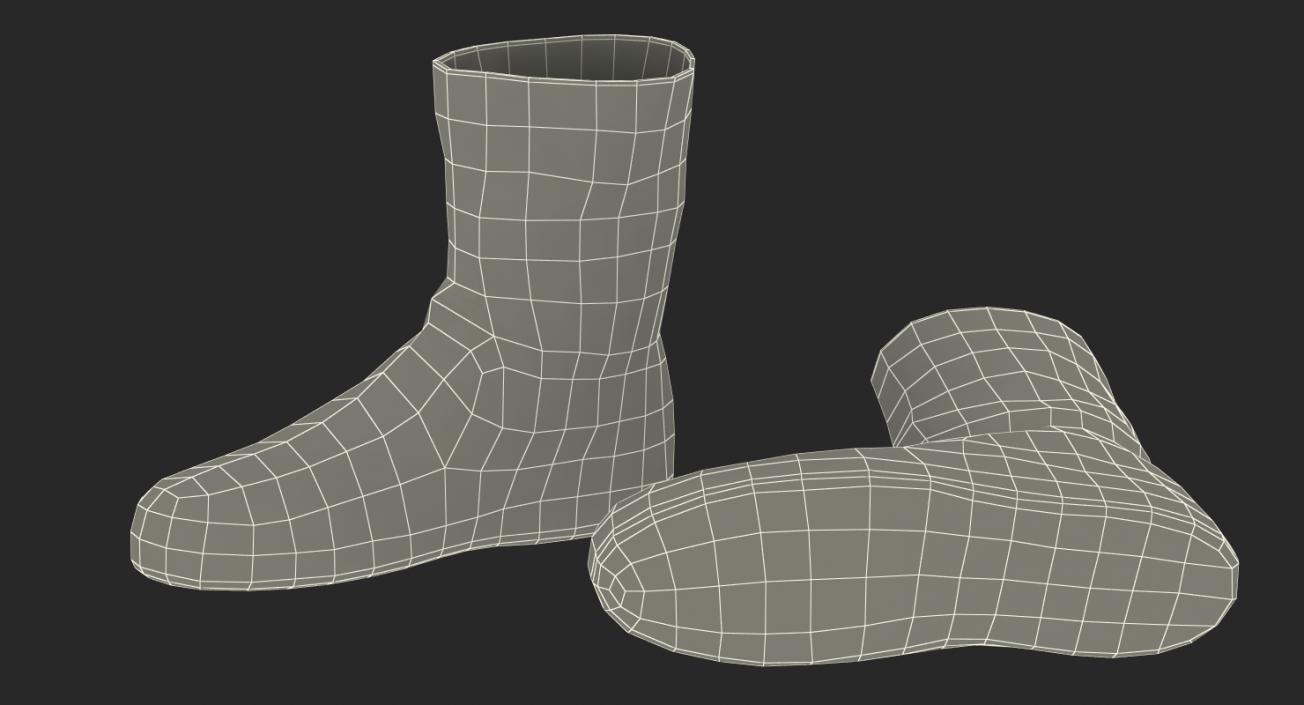 Rubber Safety Boots 3D model