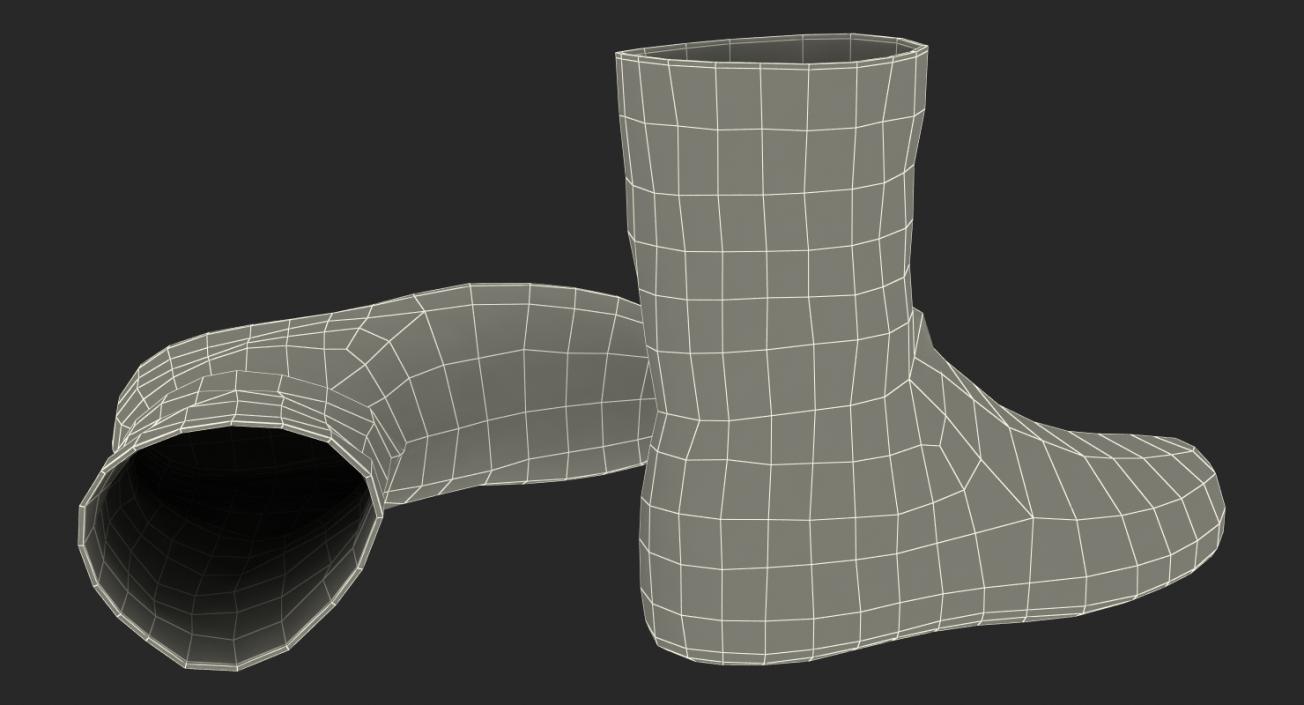 Rubber Safety Boots 3D model