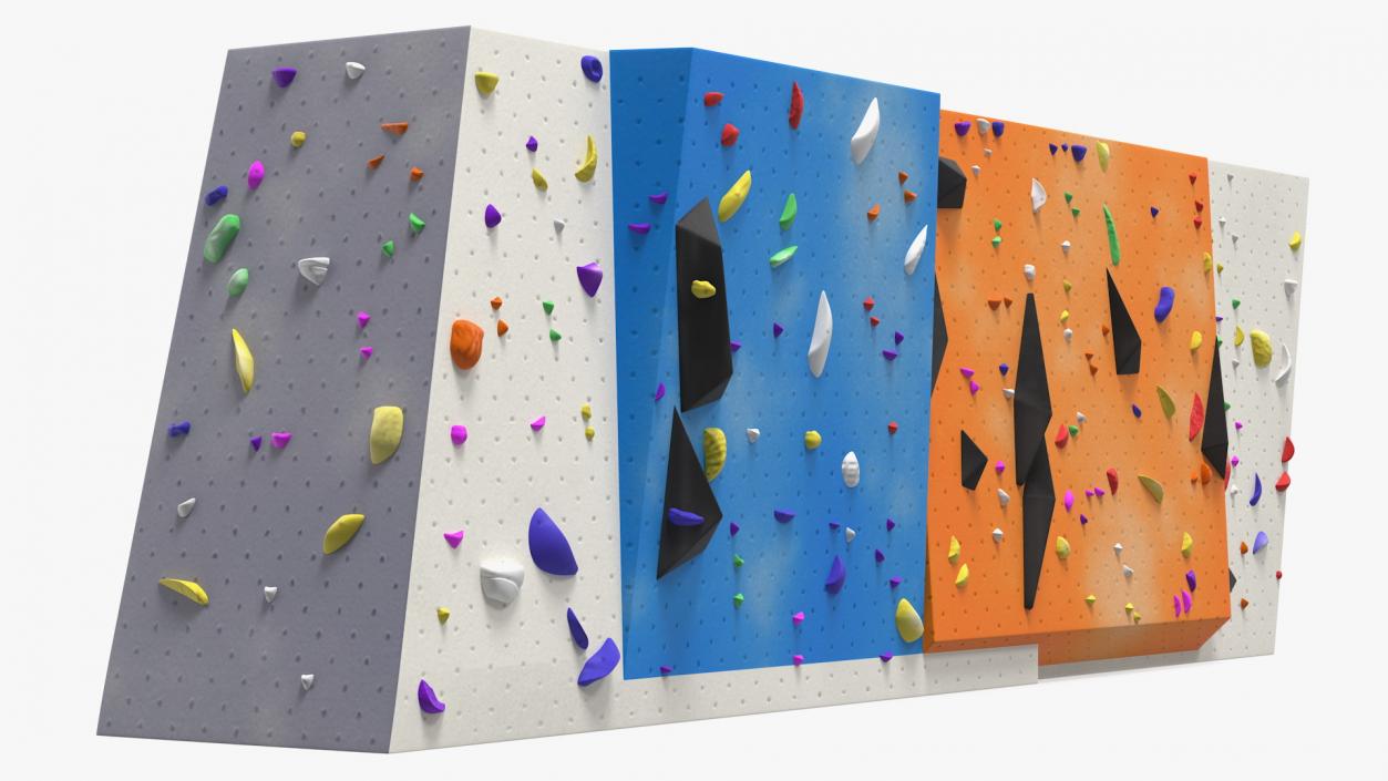 3D model Small Bouldering Climbing Wall