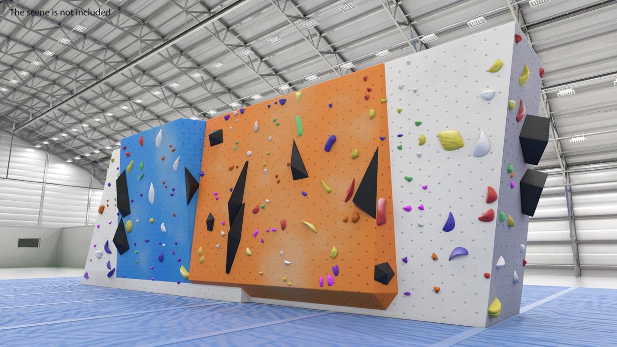 3D model Small Bouldering Climbing Wall