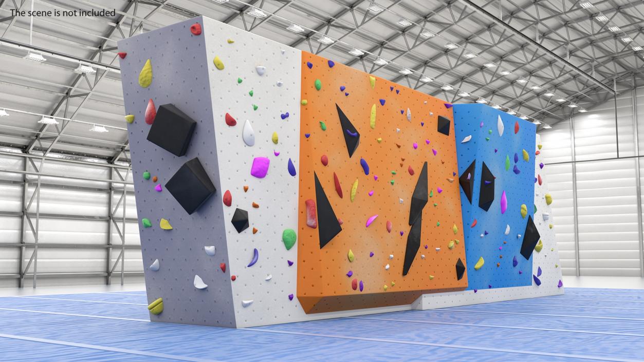 3D model Small Bouldering Climbing Wall