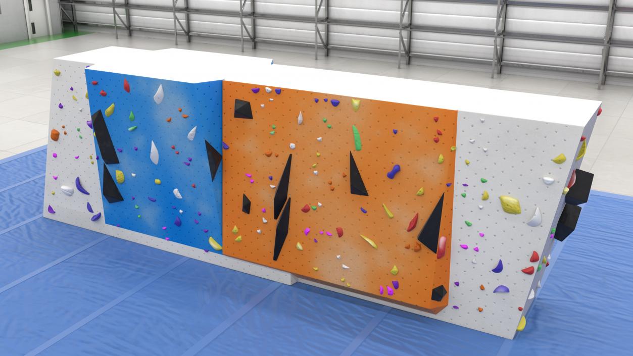 3D model Small Bouldering Climbing Wall