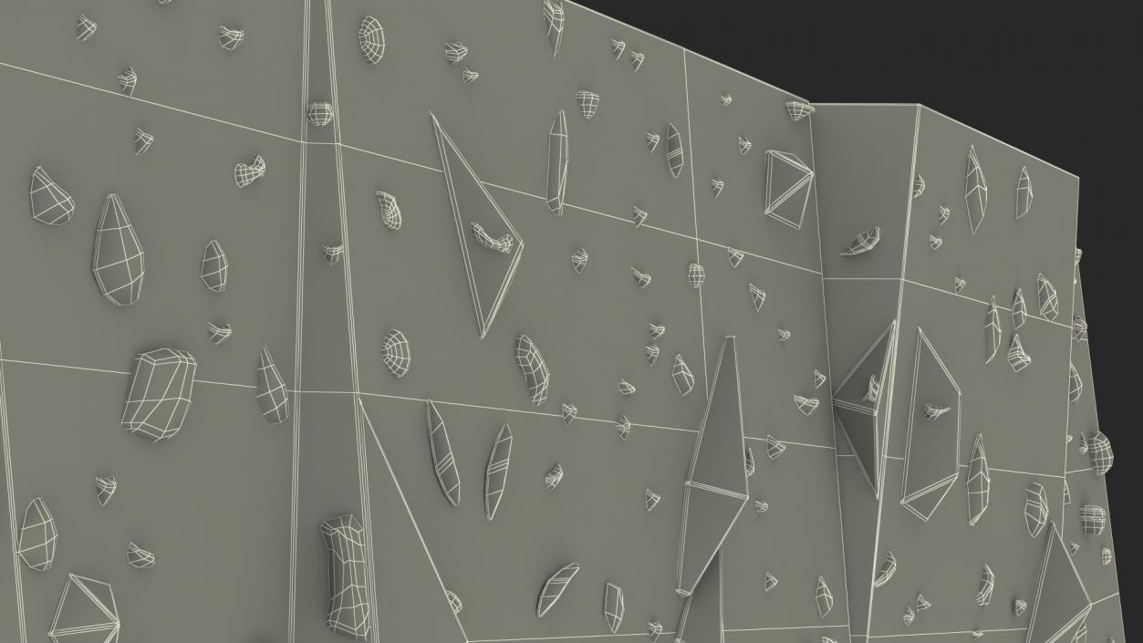 3D model Small Bouldering Climbing Wall