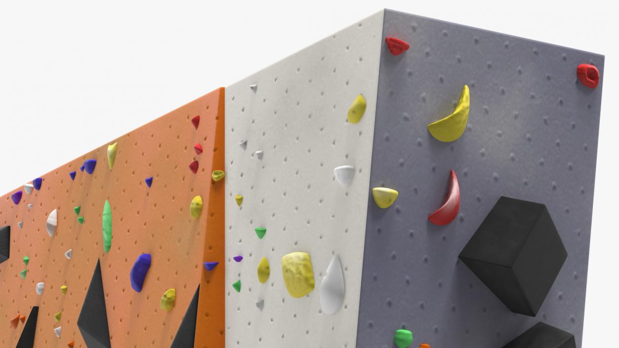 3D model Small Bouldering Climbing Wall