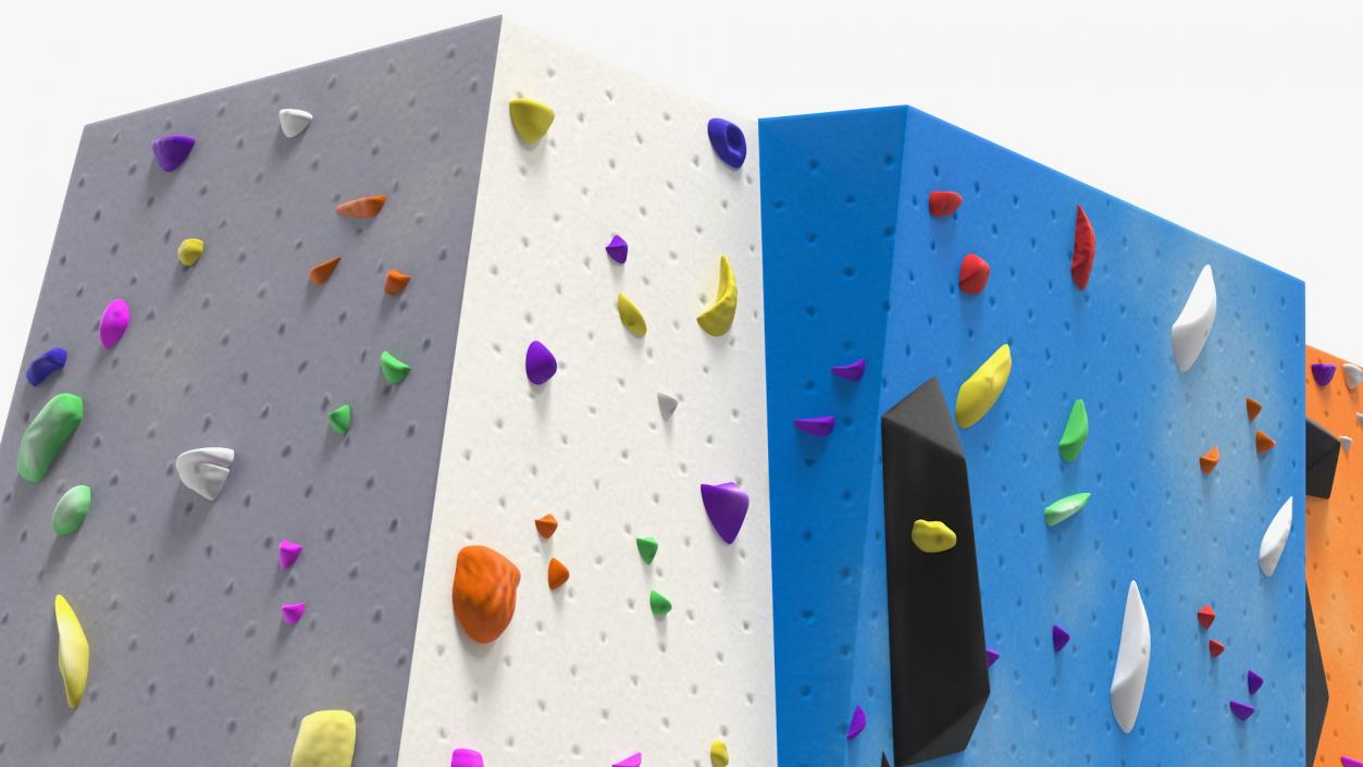3D model Small Bouldering Climbing Wall