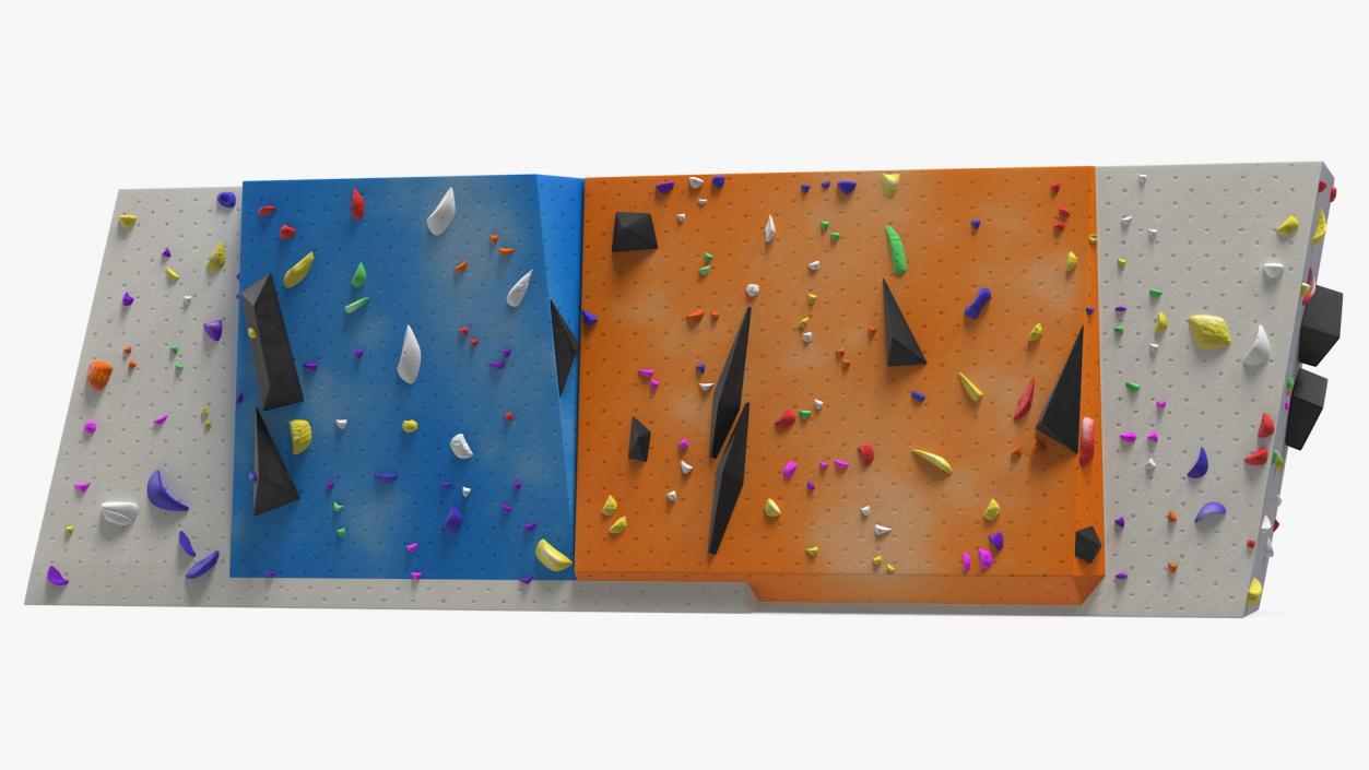 3D model Small Bouldering Climbing Wall