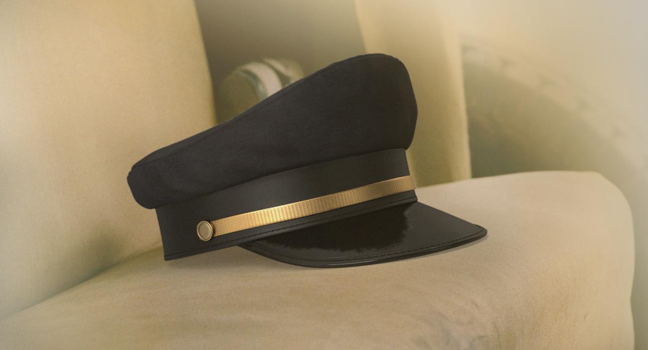 3D model Airline Captains Cap