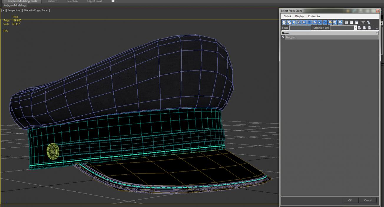 3D model Airline Captains Cap