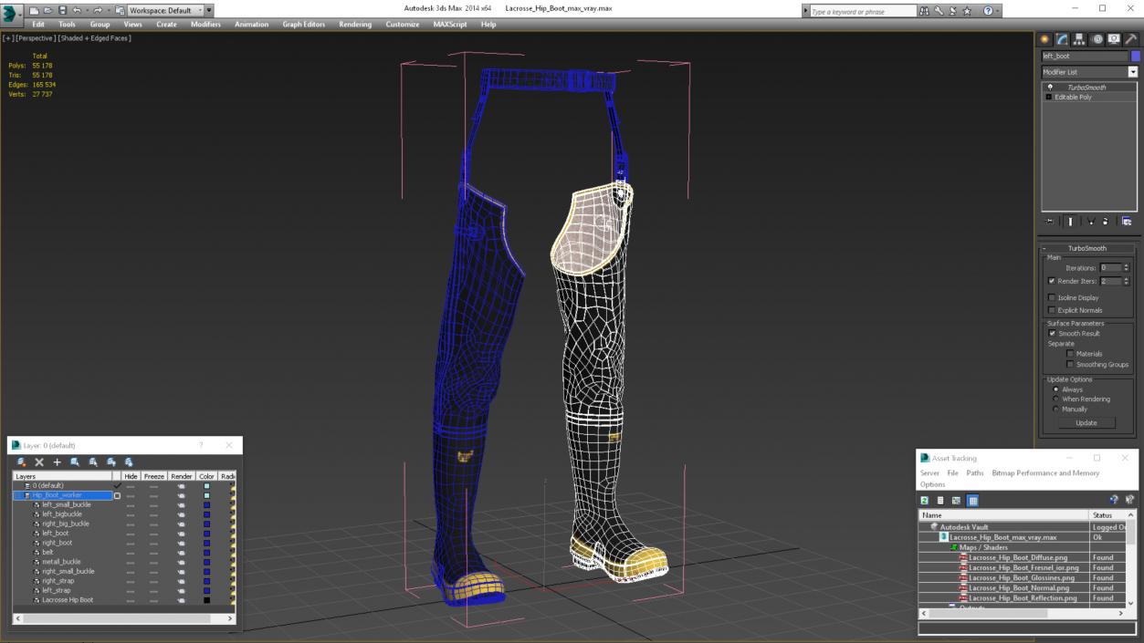 Lacrosse Hip Boot 3D