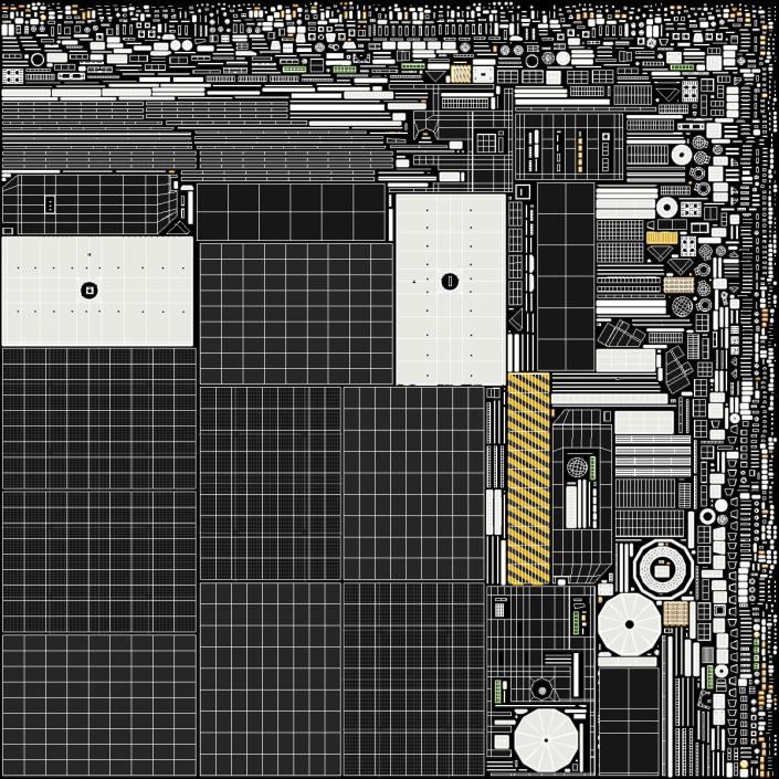 Satellite GLONASS-K 3D model