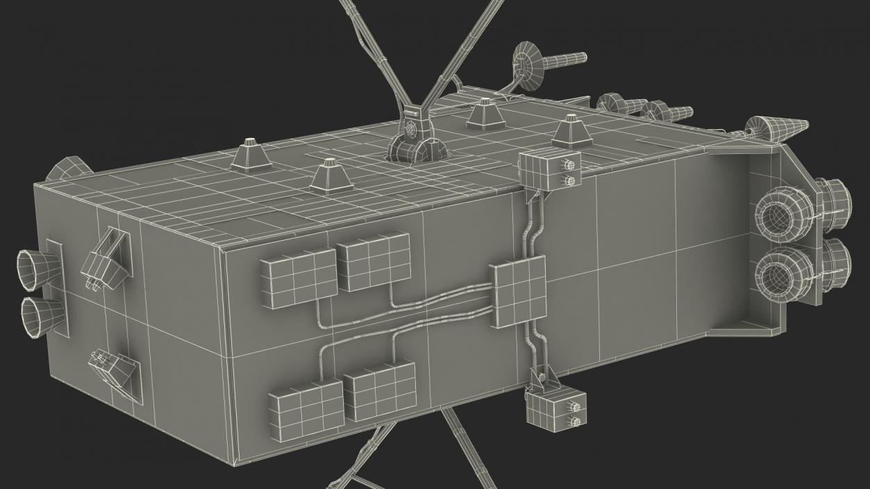 Satellite GLONASS-K 3D model