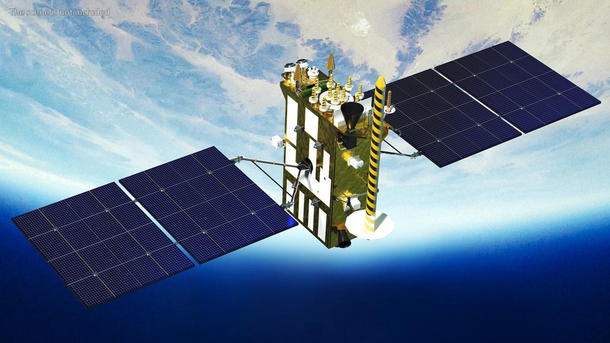 Satellite GLONASS-K 3D model