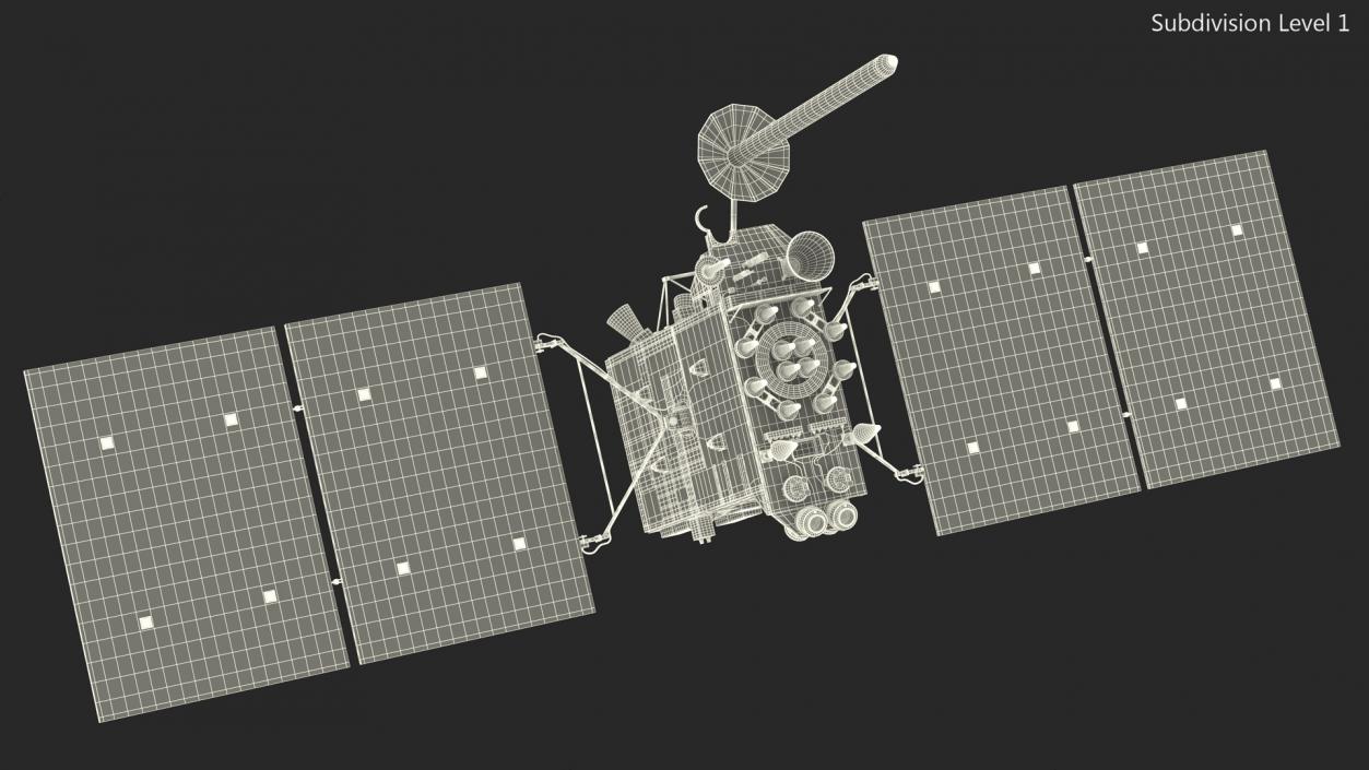 Satellite GLONASS-K 3D model