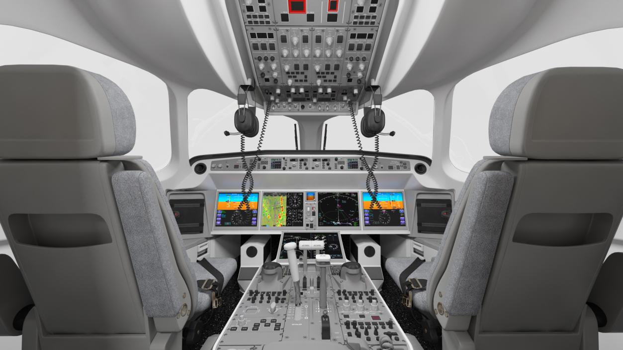 3D Airbus A220 100 Detailed Interior Generic