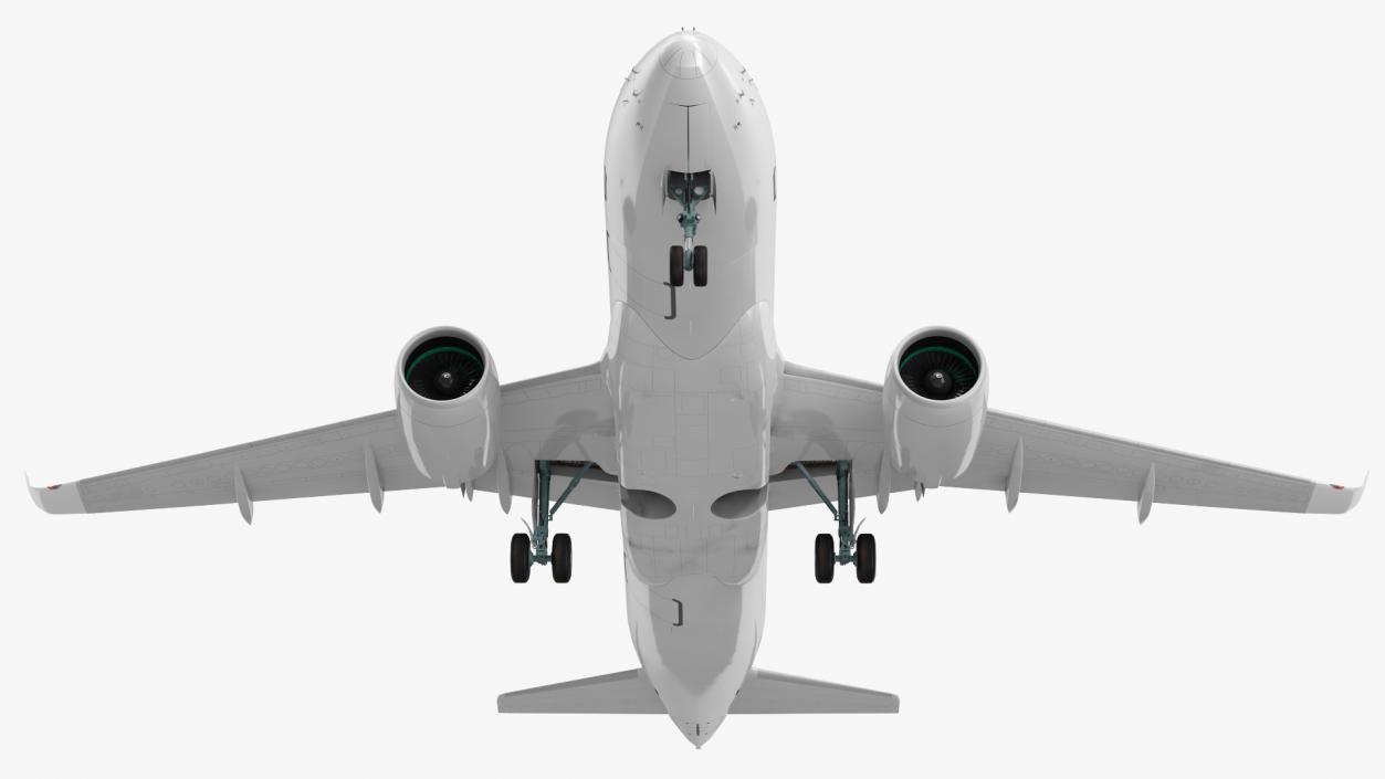 3D Airbus A220 100 Detailed Interior Generic