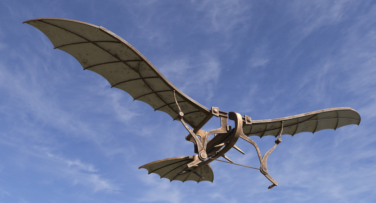 Leonardo da Vinci Glider 3D model