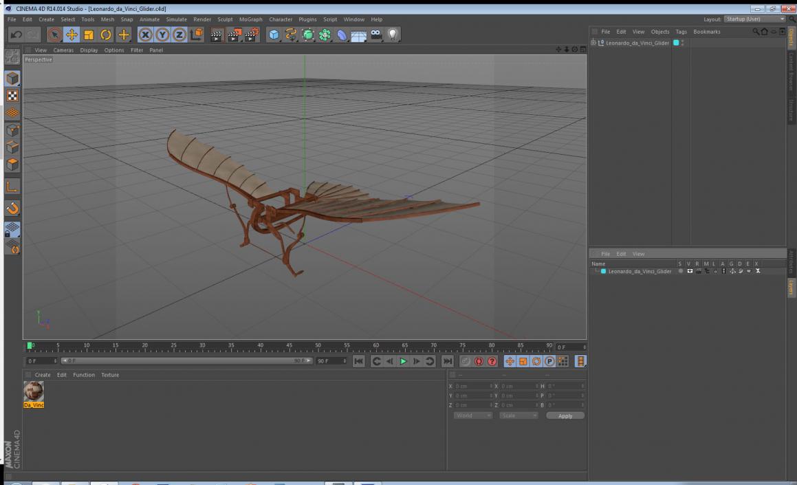Leonardo da Vinci Glider 3D model