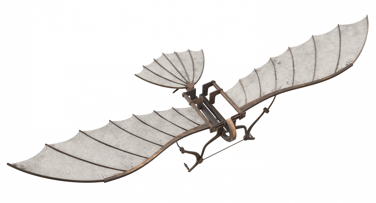 Leonardo da Vinci Glider 3D model