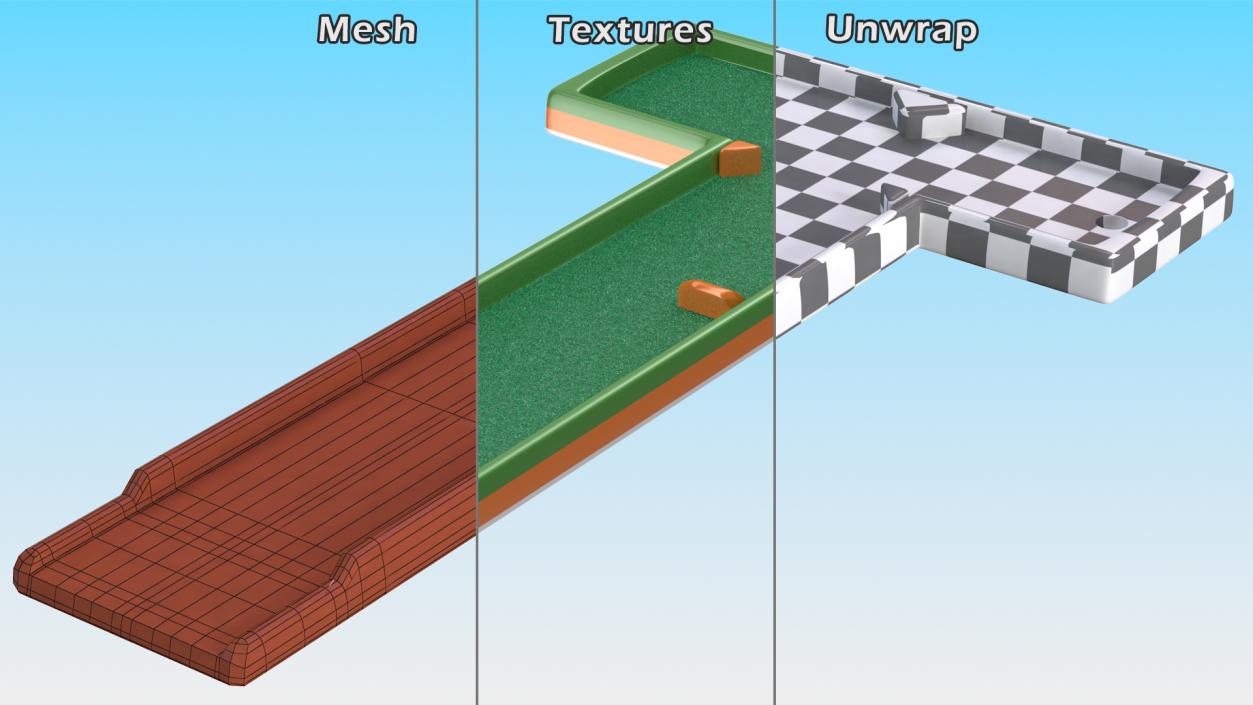 Minigolf 35 Portable Course Hole 5 3D model