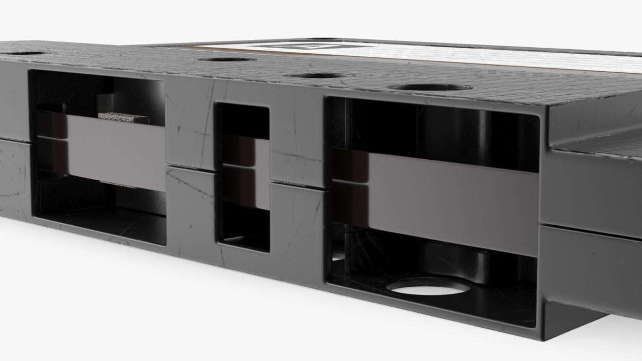 Black Cassette Tape 3D model