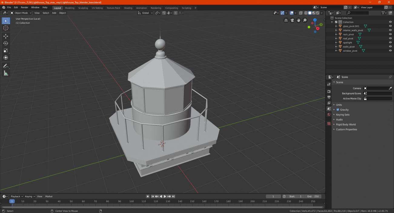 Lighthouse Top 3D model