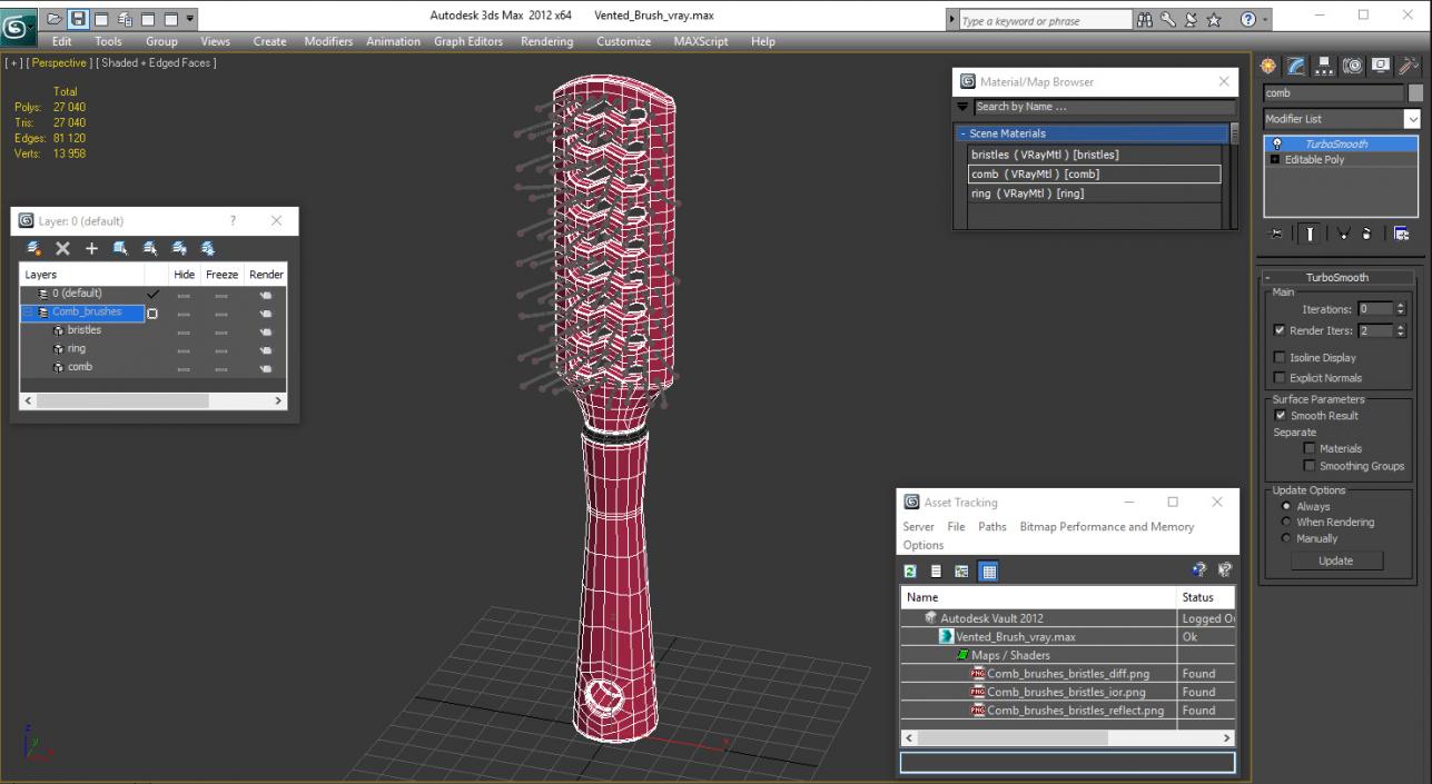 Vented Brush 3D