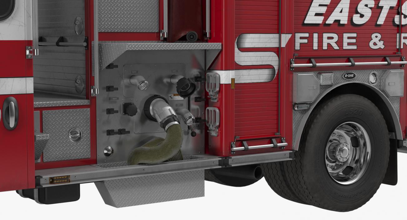 Rigged Pumper Truck and Firefighters Collection 3D