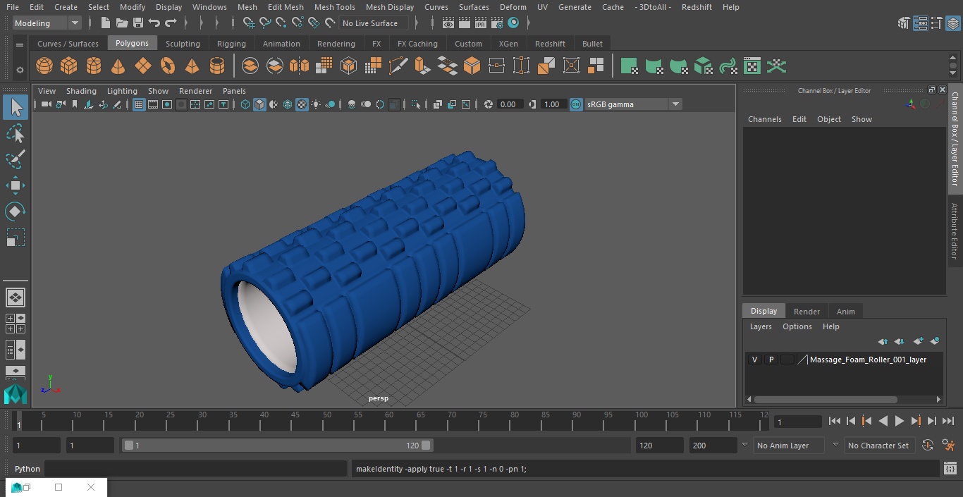 Massage Foam Roller 3D model