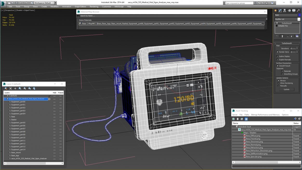 seca mVSA 535 Medical Vital Signs Analyzer 3D