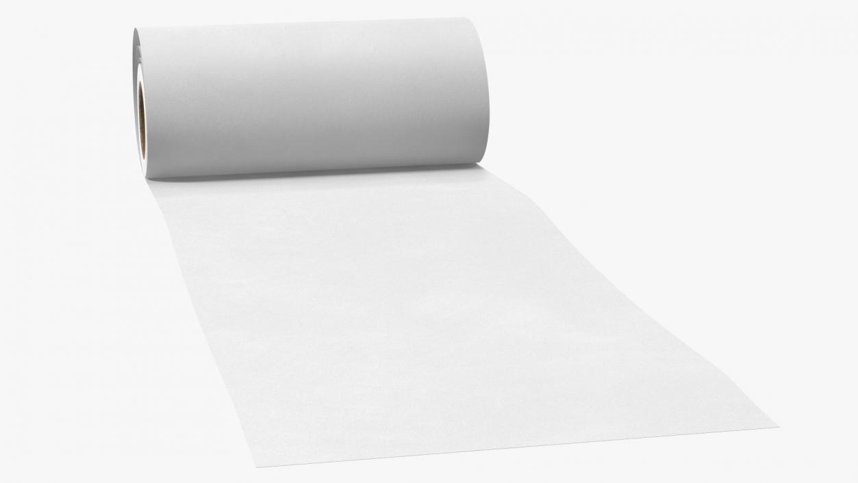 3D model Wrapping Paper in a Roll White