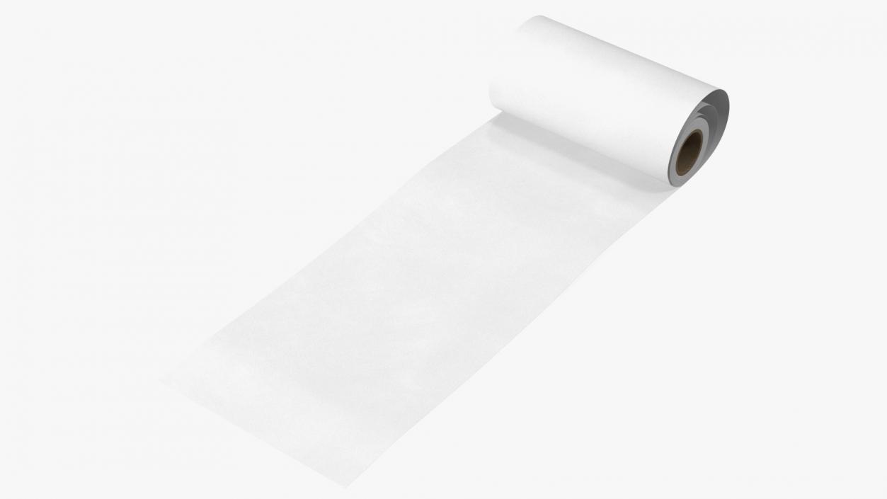 3D model Wrapping Paper in a Roll White