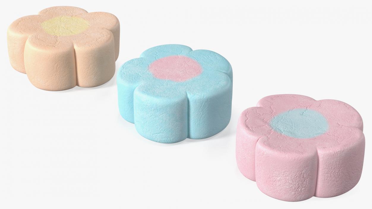 Shaped Marshmallows Collection 6 3D