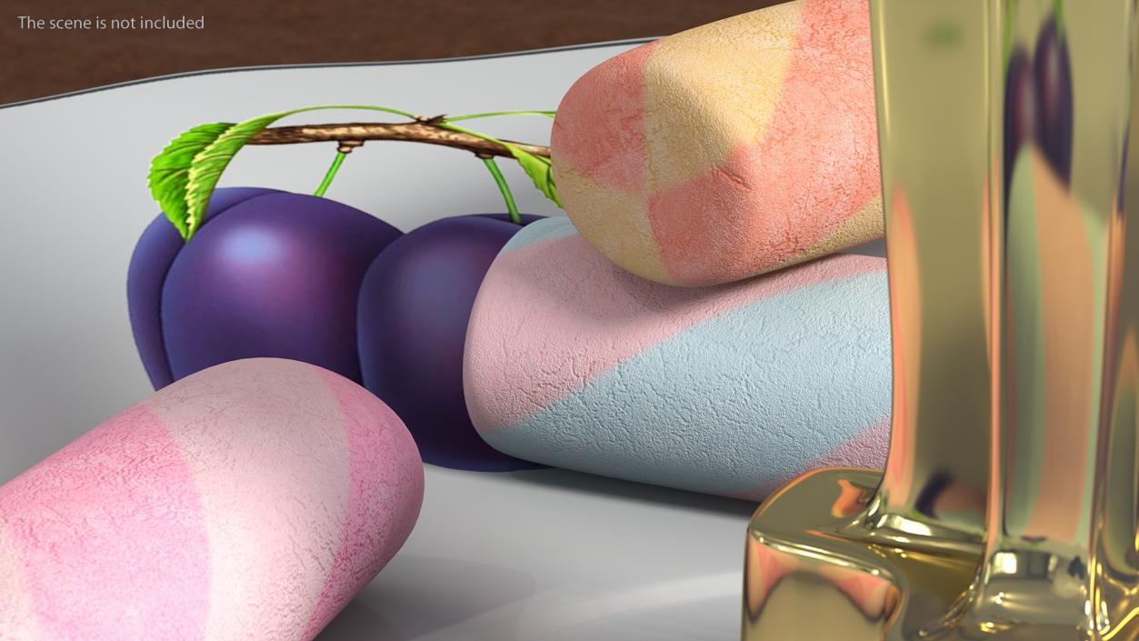 Shaped Marshmallows Collection 6 3D