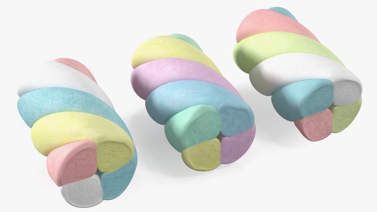 Shaped Marshmallows Collection 6 3D