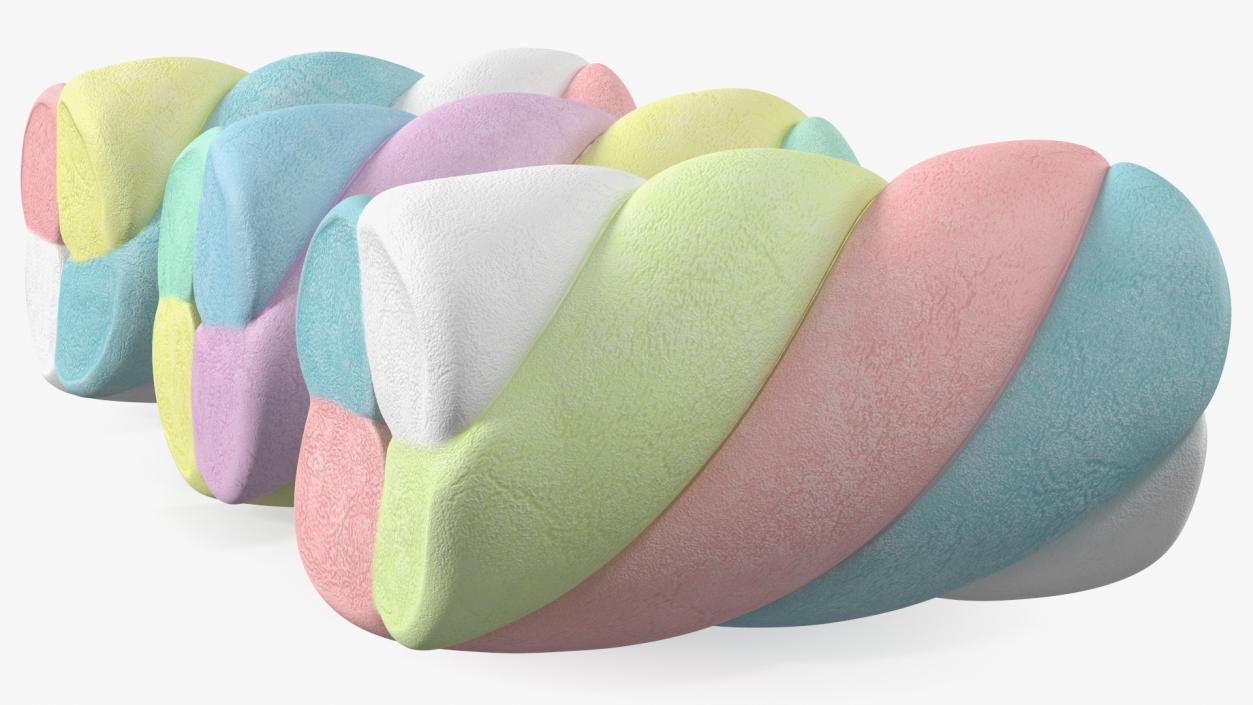 Shaped Marshmallows Collection 6 3D