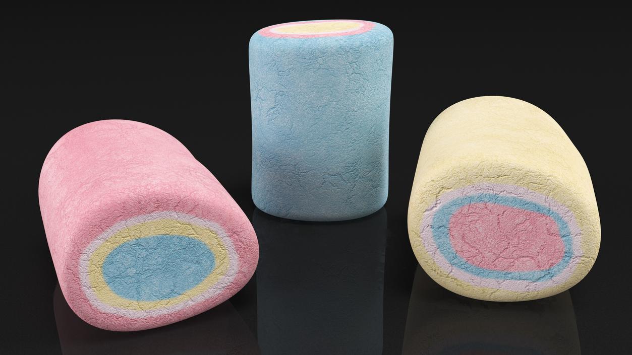 Shaped Marshmallows Collection 6 3D