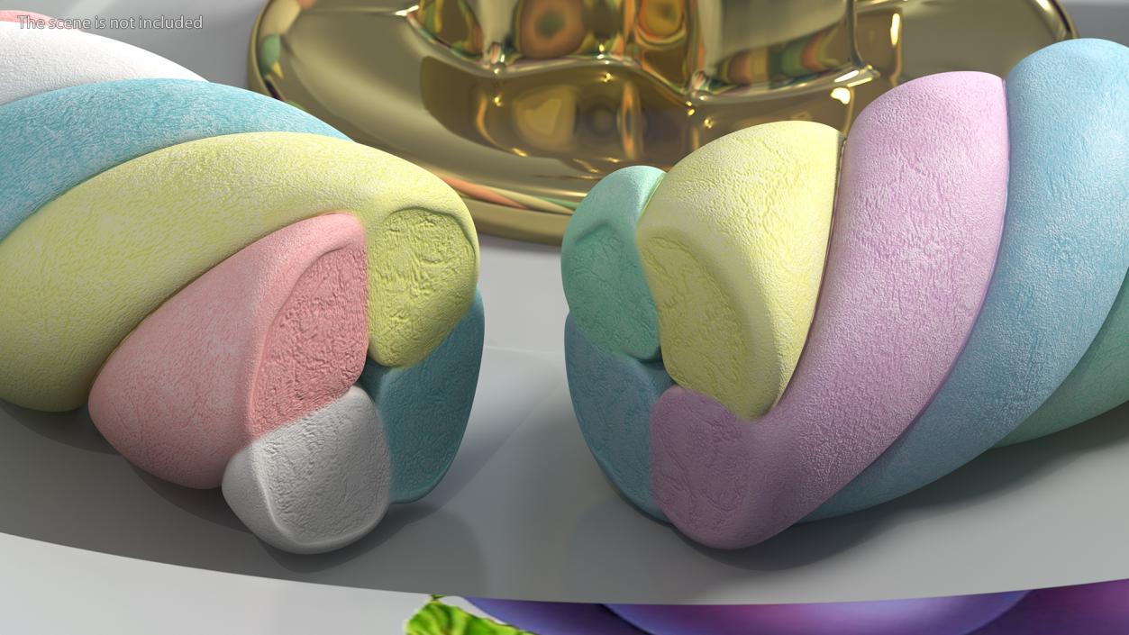 Shaped Marshmallows Collection 6 3D