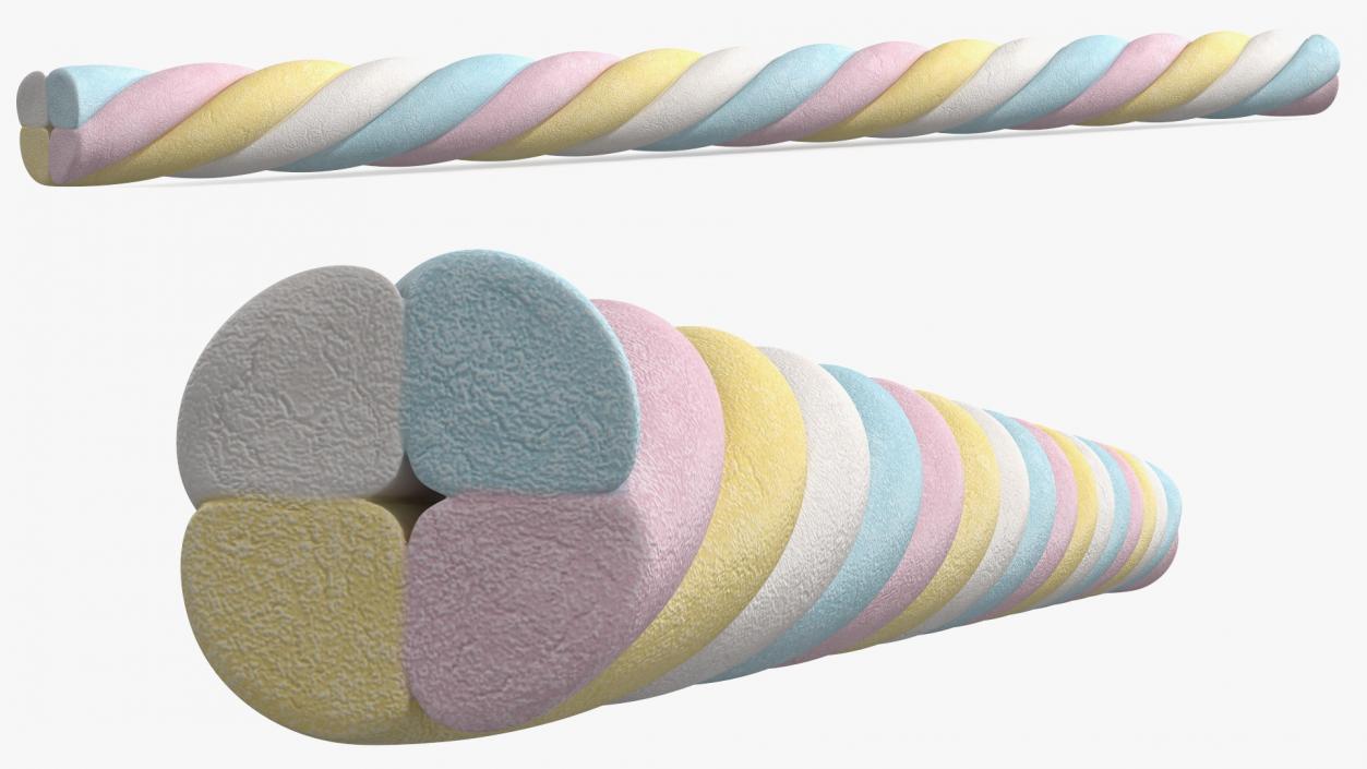 Shaped Marshmallows Collection 6 3D