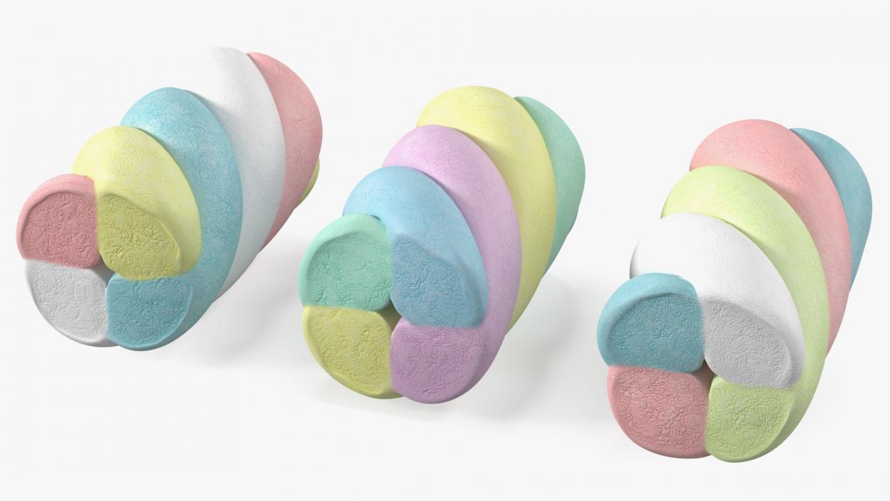 Shaped Marshmallows Collection 6 3D