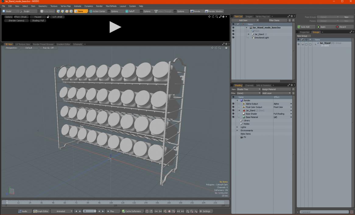 Jar Stand 3D model