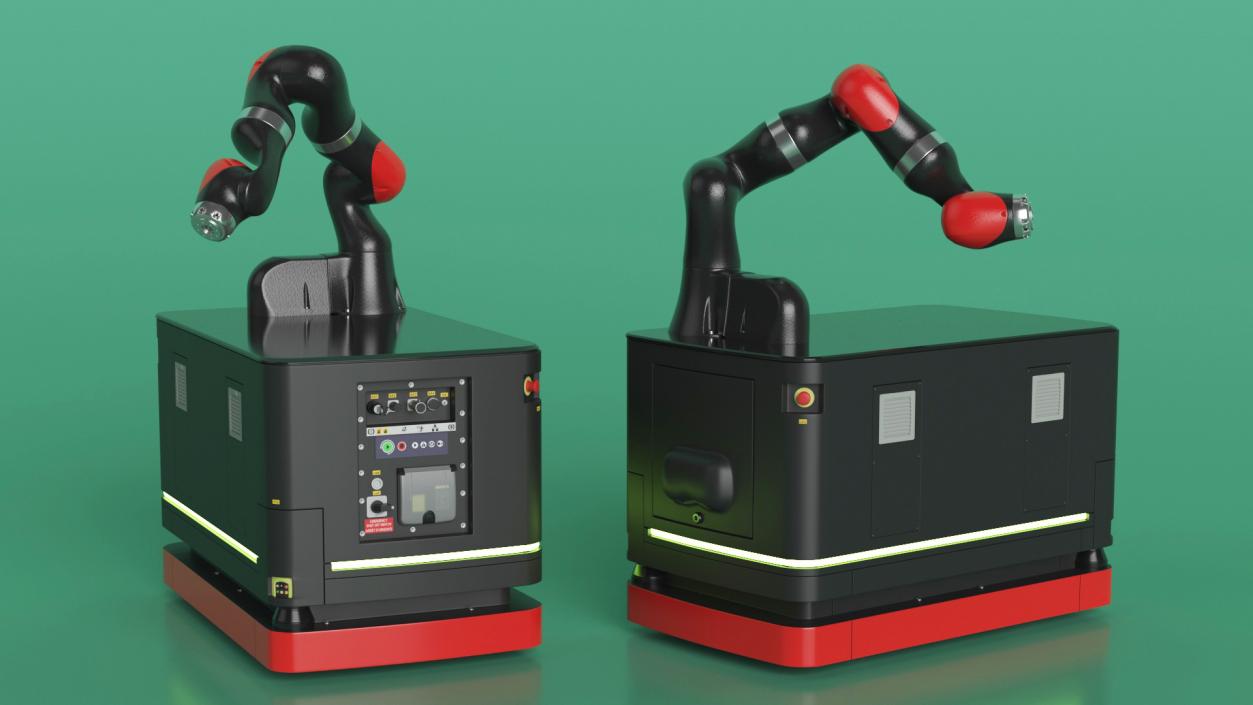 Mobile Robot Hand Rigged 3D model